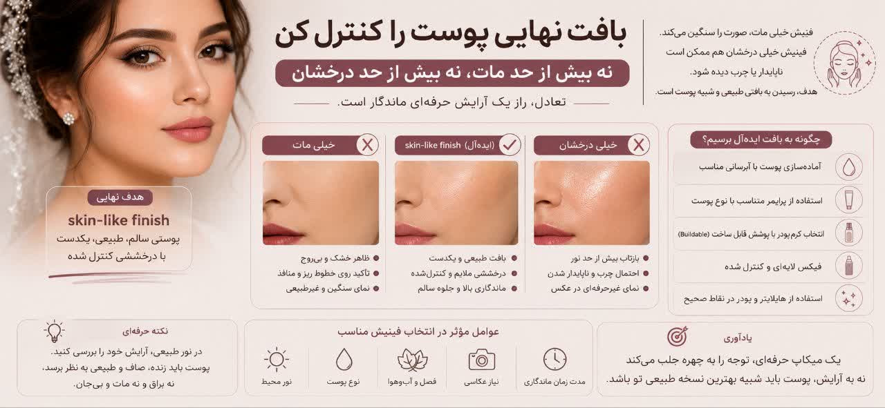 بافت نهایی پوست را کنترل کن